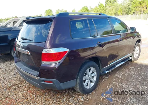 2012 Toyota Highlander Se V6 z USA, uszkodzony, nr VIN 5TDZK3EH2CS063992